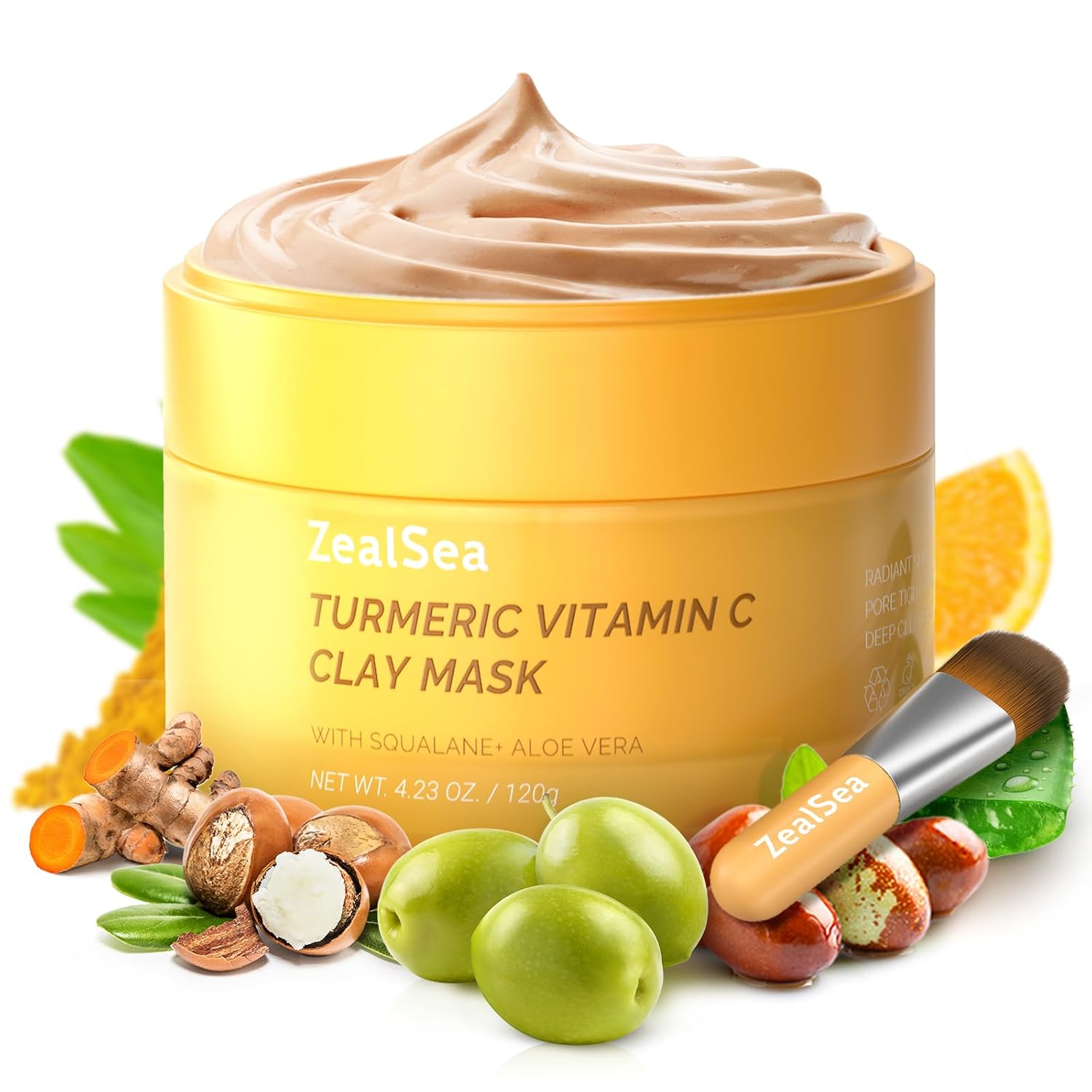 ZealSea Vitamin C American Kaolin Clay Mask with Turmeric
