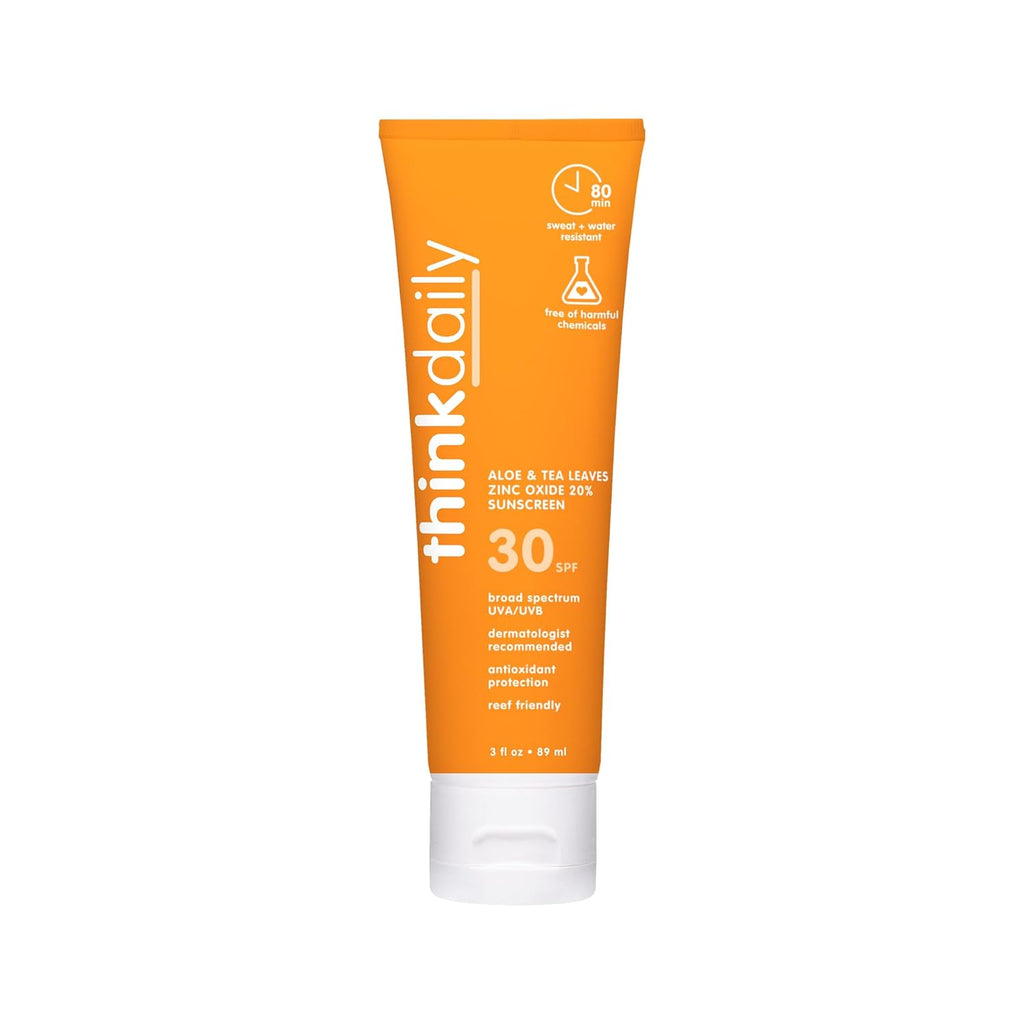 Think Aloe & Tea Leaves SPF 30 Mineral Sunscreen Lotion