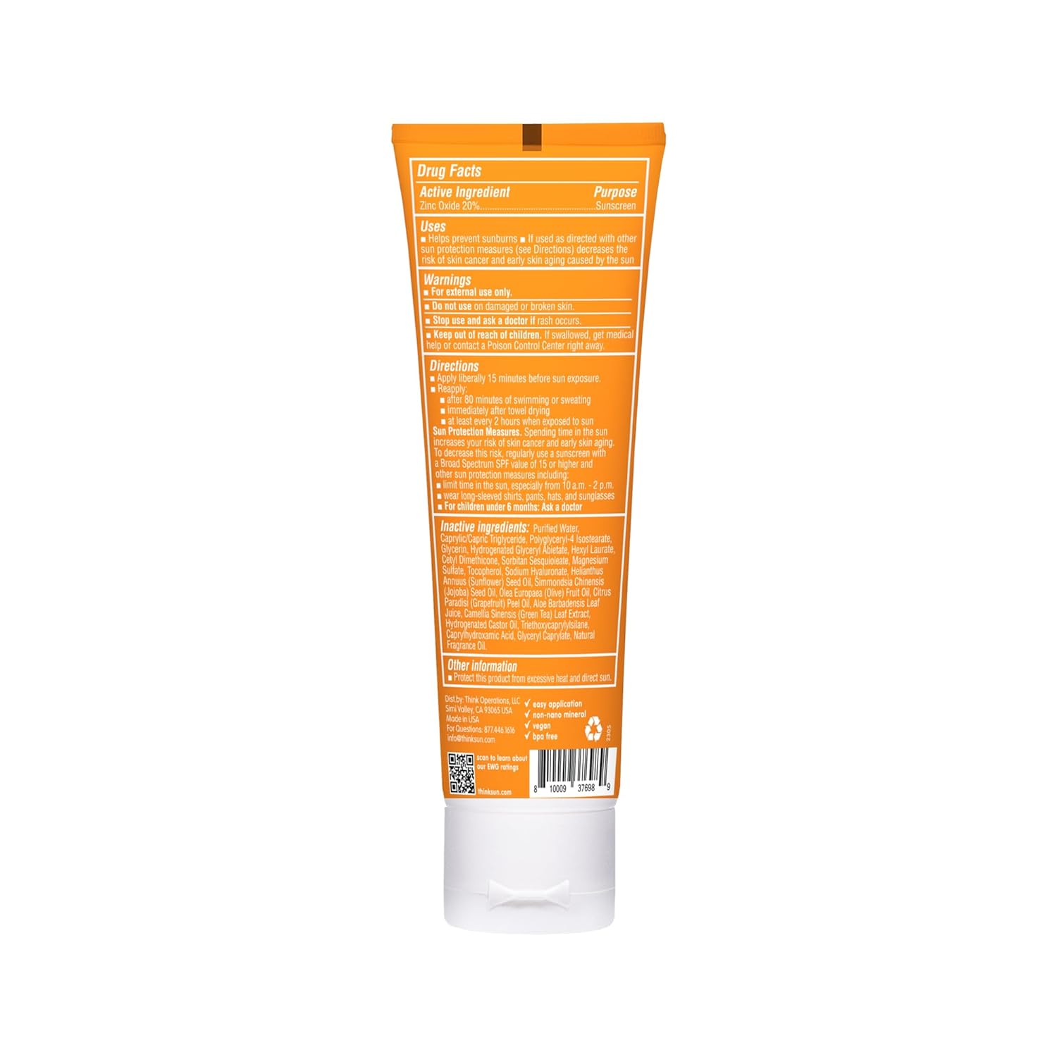 Think Aloe & Tea Leaves SPF 30 Mineral Sunscreen Lotion