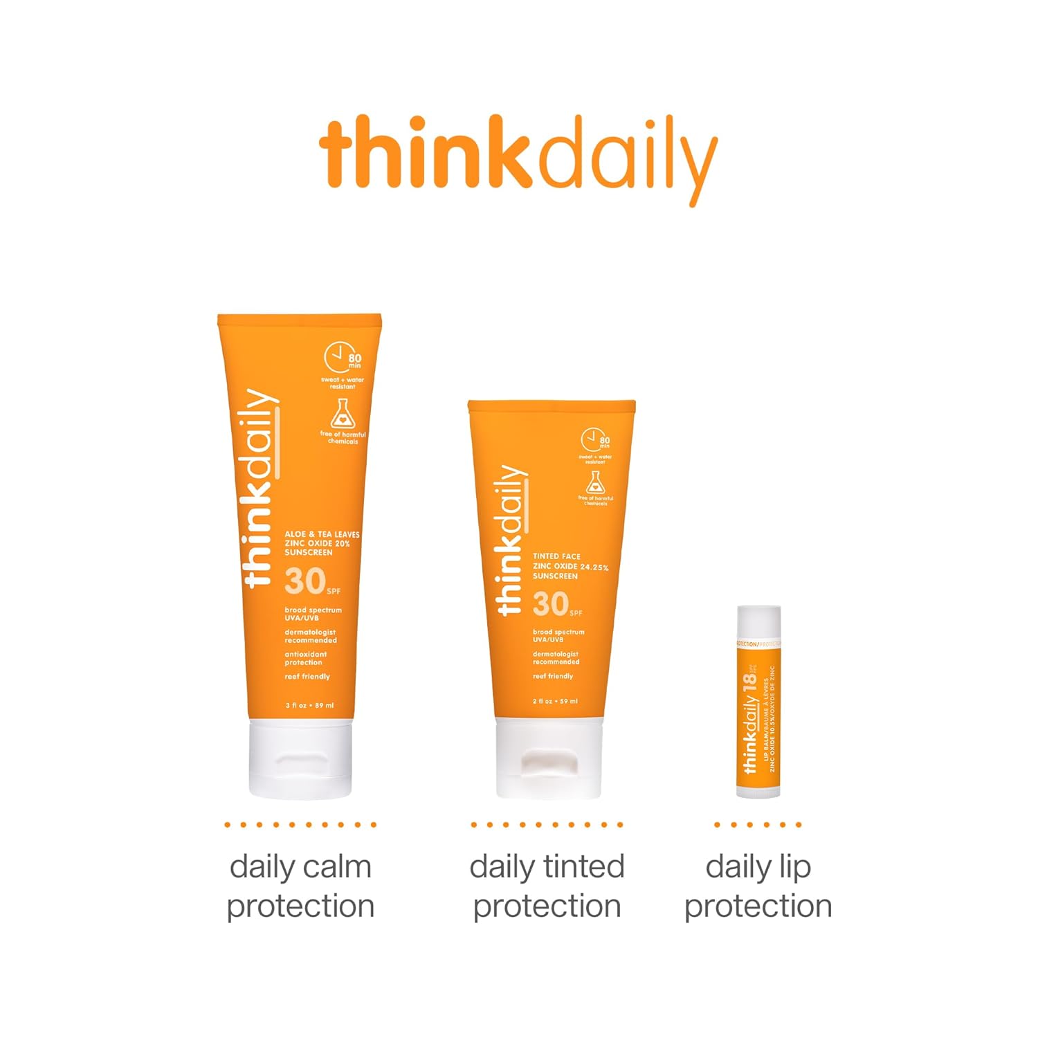 Think Aloe & Tea Leaves SPF 30 Mineral Sunscreen Lotion