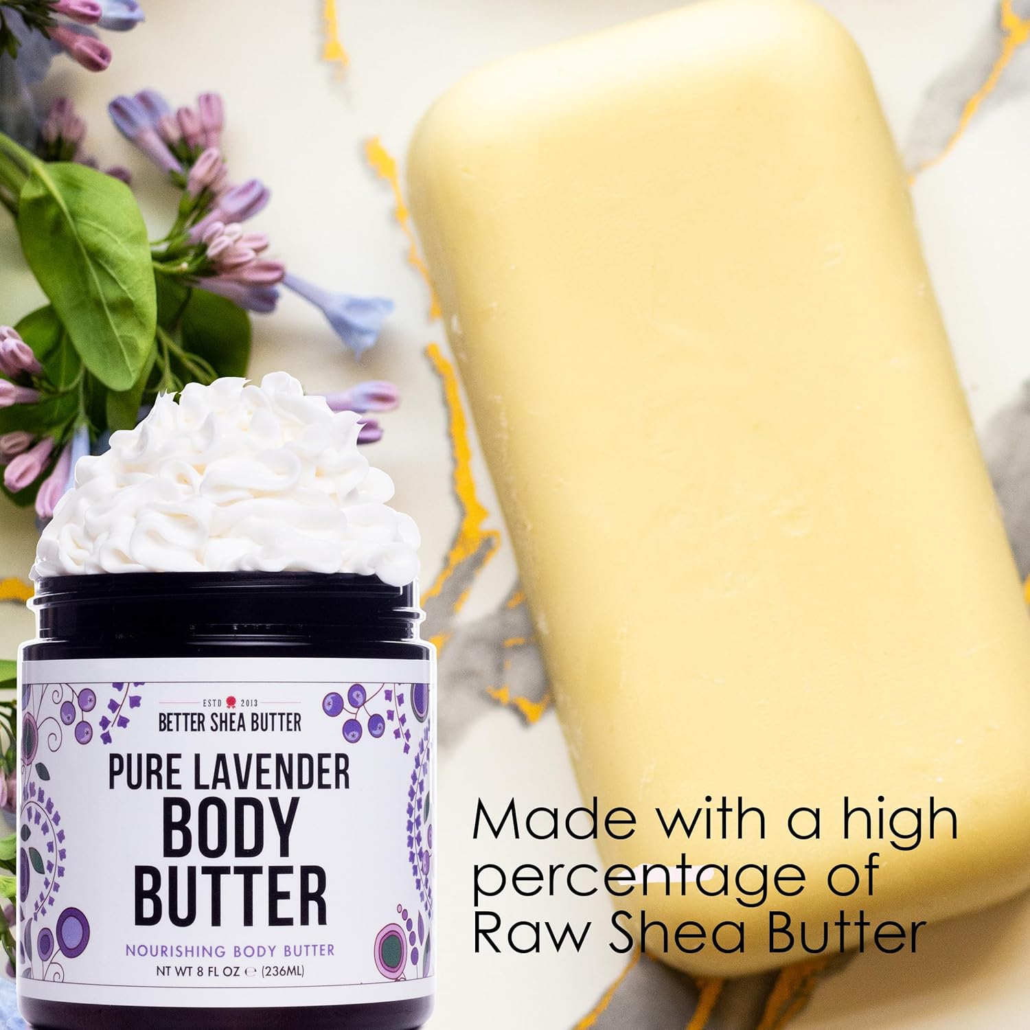 Lavender Body Butter with Shea Butter & Jojoba