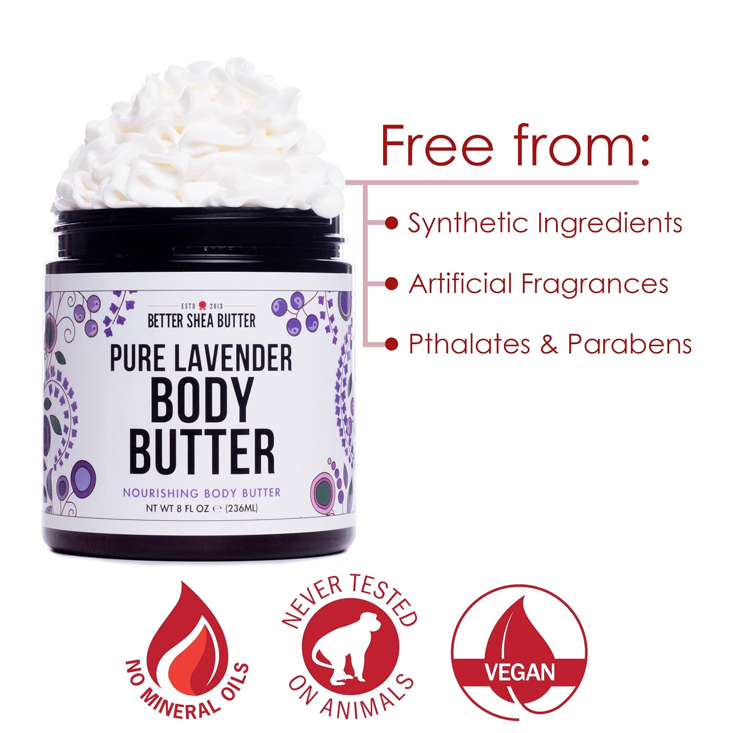 Lavender Body Butter with Shea Butter & Jojoba