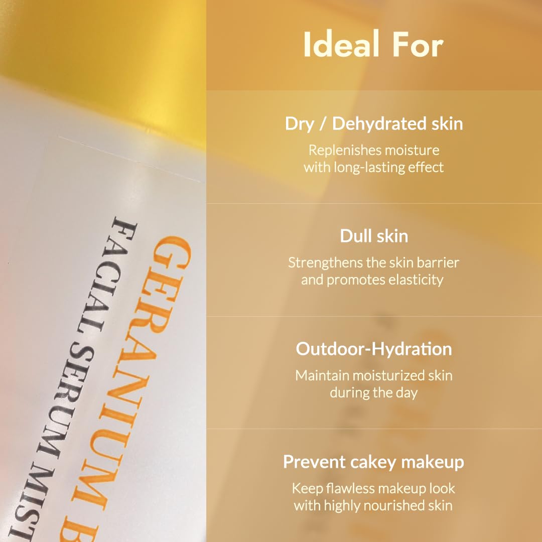 VILLAGE11FACTORY Fresh Dewy Geranium Blossom Facial Serum Mist